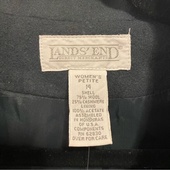 Land’s End Vintage 90’s Wool Cashmere Blazer - Picture 7 of 9